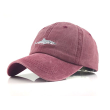 Frühling und Herbst Tier Gewaschen Baumwolle Baseball Cap mit Whale muster Erreichte Bestickt brief Dad Hut für Männer Frauen Gorras