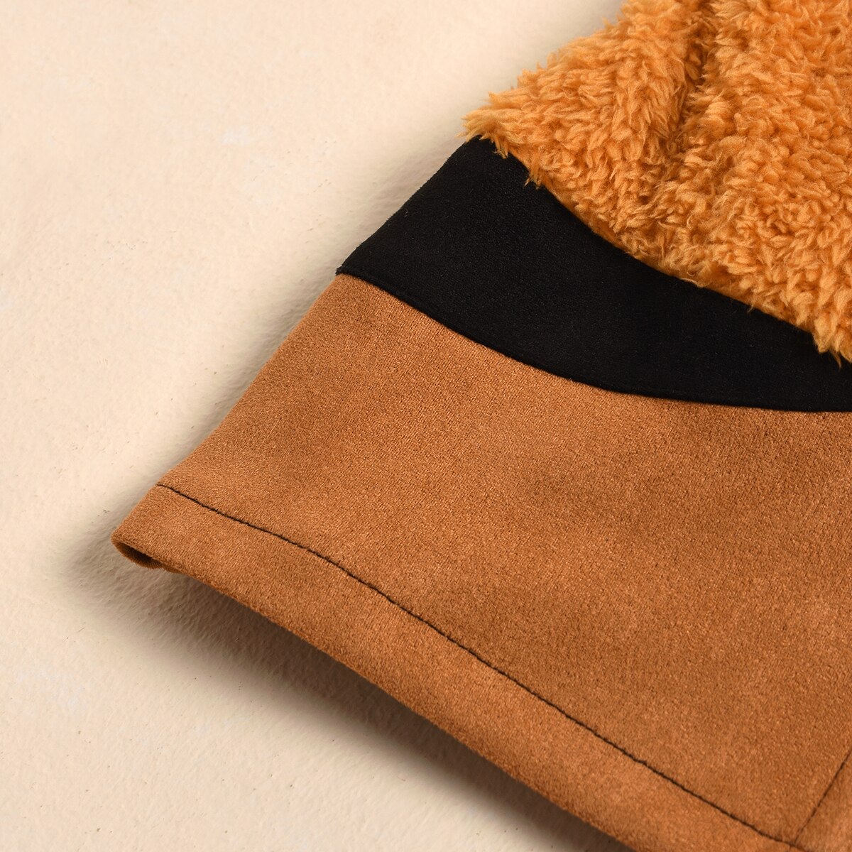 Kid Girls Skirt Autumn Winter Warm Fur Patchwork Mini Skirt With Buttons Children High Waist Skirts For Kid Girl 3-8Years