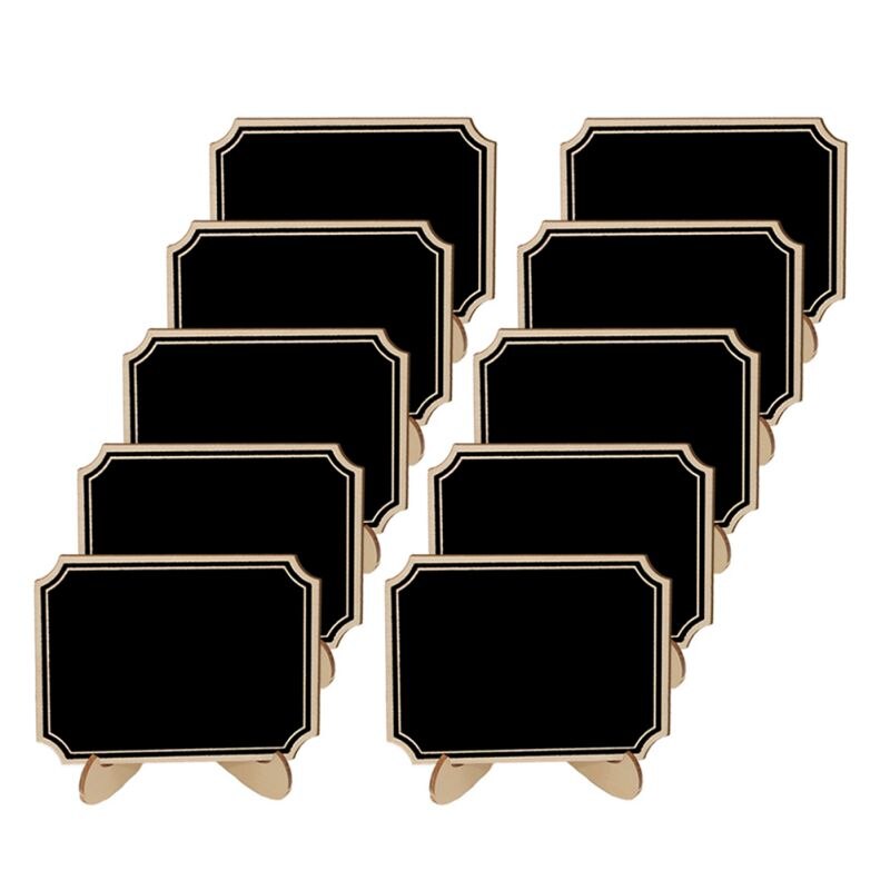 Wedding Party Message Board Small Wood Blackboard Shop Window Decoration.Display Board DIY Props 10PCS.: C