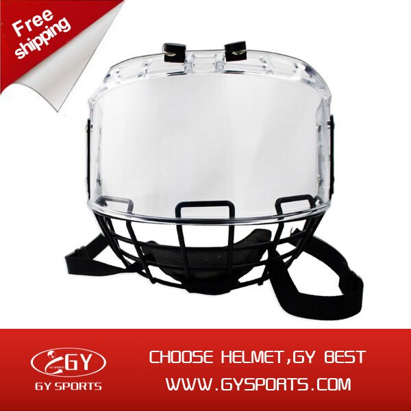 Thicken Polycarbonate with Steel Combo for ice hockey helmet face sheild Strong Impact Resistance