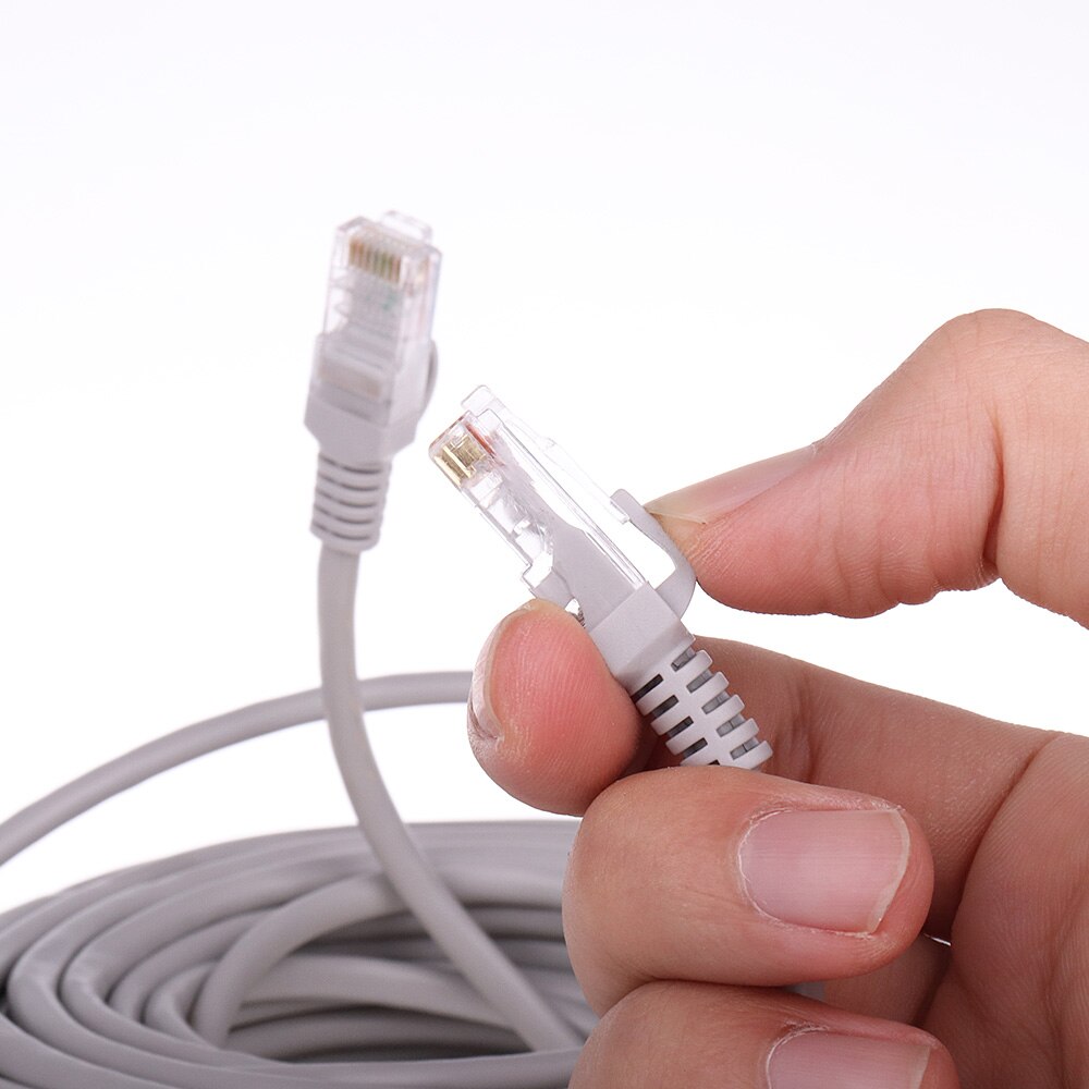 H.view 18m 30m 40m 50m ethernet nettverkskabel  rj45 patch utendørs vanntette kabelledninger for cctv poe ip kamerasystem