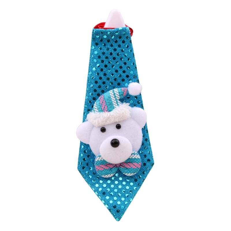 Nouveauté cravate brillante de noël, accessoire de Costume amusant, décoration de Festival en tissu doux, de fête, robe de 066B: Ordinary bear