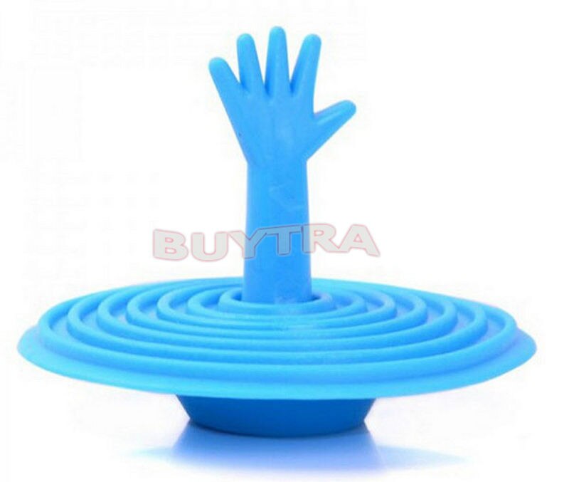 1Pcs Mooie Handvorm Wastafel Plug Water Stekker Rubber Zinken Bad Stop Kleur Willekeurige Jetting Milieuvriendelijke