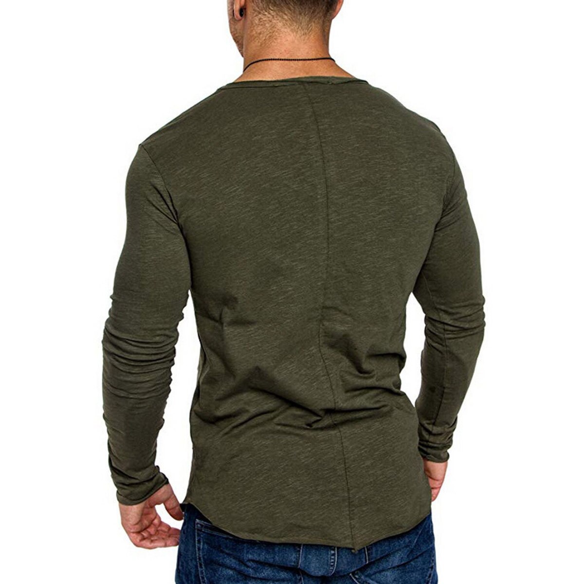 Moomphya streetwear hip hop herre t-skjorte langlinjekant ensfarget t-skjorte herre stilig slim fit t-skjorte sommer topper morsomme t-skjorter
