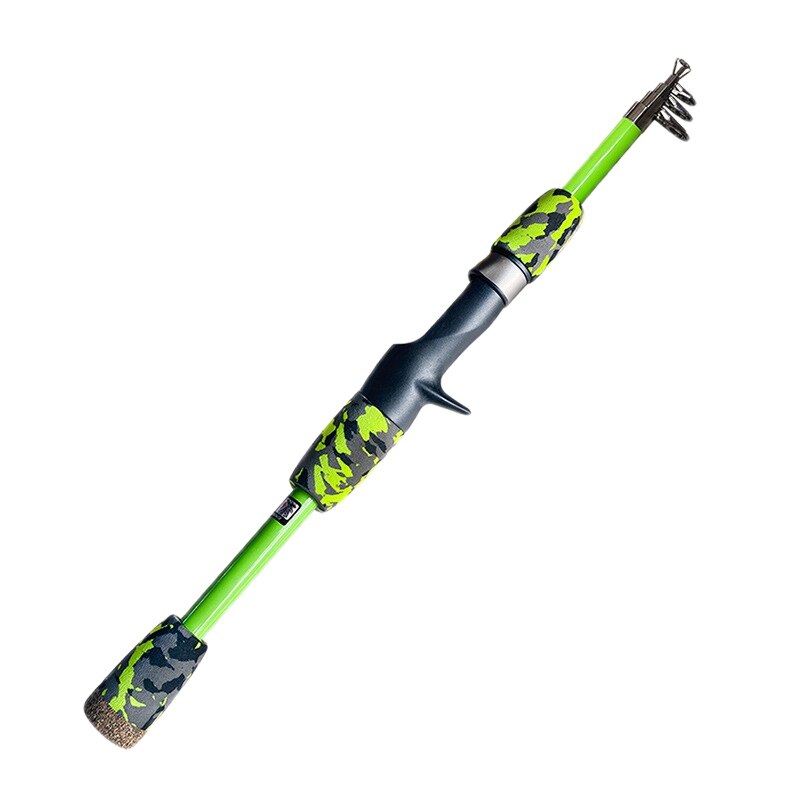 Ice Fishing Rod Portable River Shrimp Carp Fishing PoleWinter Fish Tackle Fishing Rod: Green
