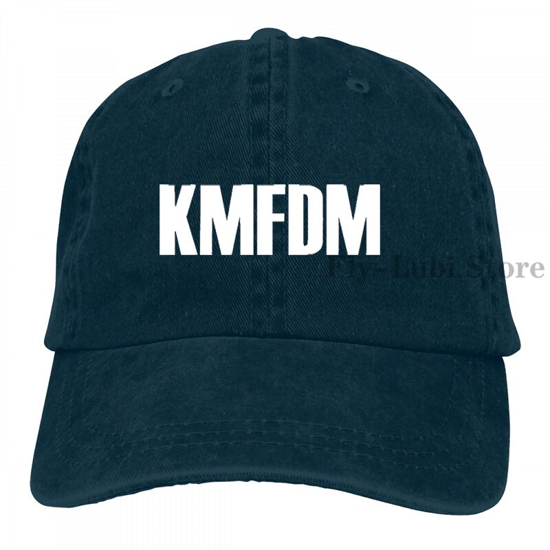 Kmfdm Band Logo Baseball cap men women Trucker Hats adjustable cap: 2-Navy