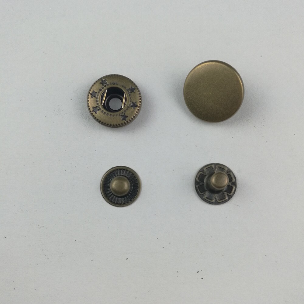 50 stuks leren ambachtelijke snelklinknagel drukknopen voor kleding tassen schoenen 10/12.5/15mm leren decoratieve gecombineerde knopen