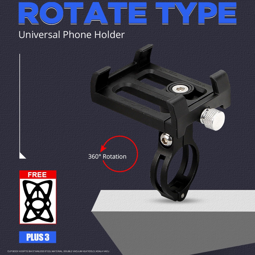 Ultralight Bicycle Phone Holder FOR 3.5"-7.15" Smartphone GPS Stable Upgrade Fixed Adjustable Support Bike Stand Mount Bracket