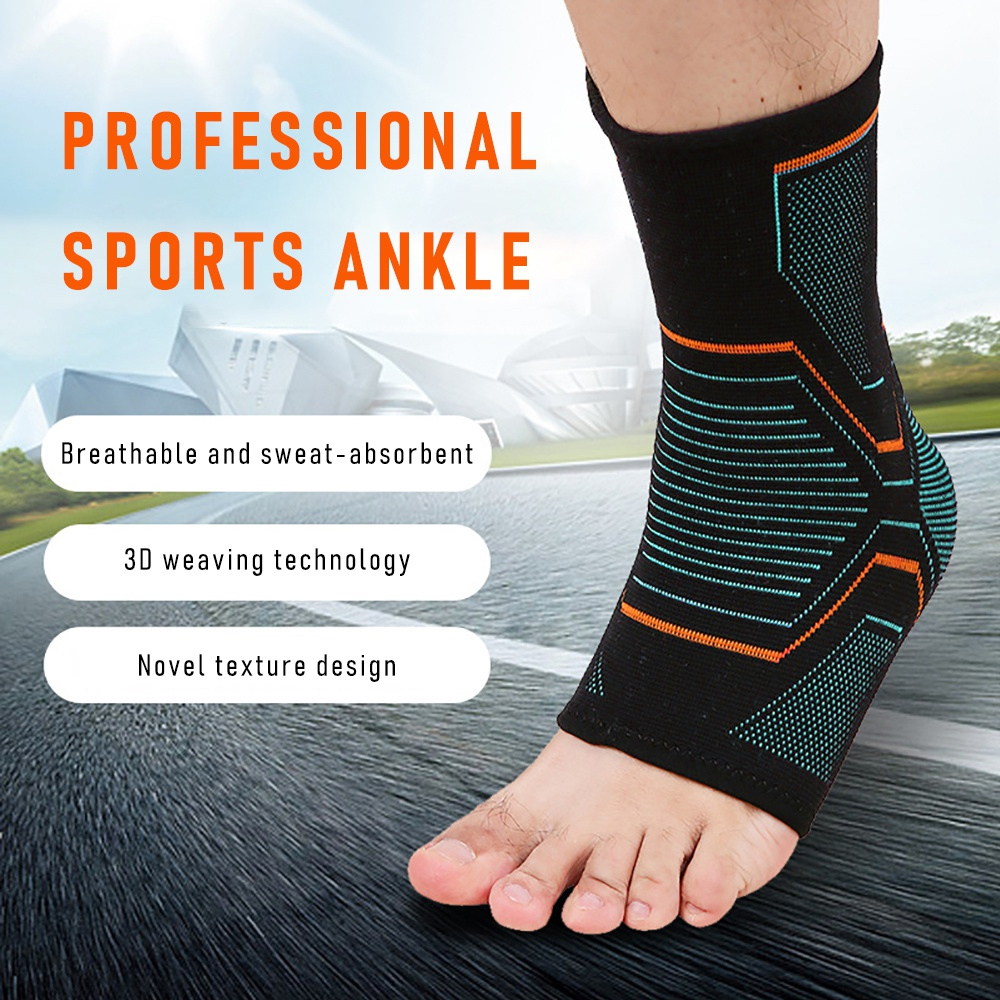 Tobillera deportiva para fijación de tobillo, funda de soporte de compresión, vendaje elástico, puños para pies, calcetines deportivos para correr, 2 uds.