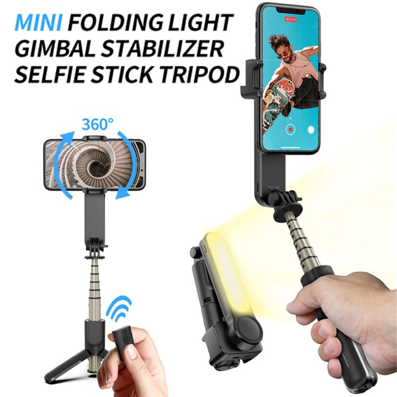 Roreta Gimbal Handheld Stabilizer Voor Telefoon Automatische Balans Selfie Stok Statief Met Bluetooth Afstandsbediening Voor Smartphone Gopro Cam