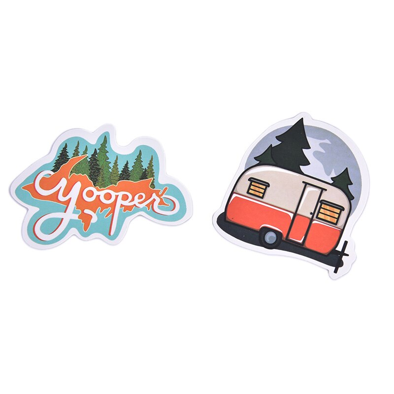 50 Pcs/set Interesting Outdoor Adventure Stickers For Motorcycle Phone Skateboards Laptop Luggage Bicycle Travel Toys Stickers