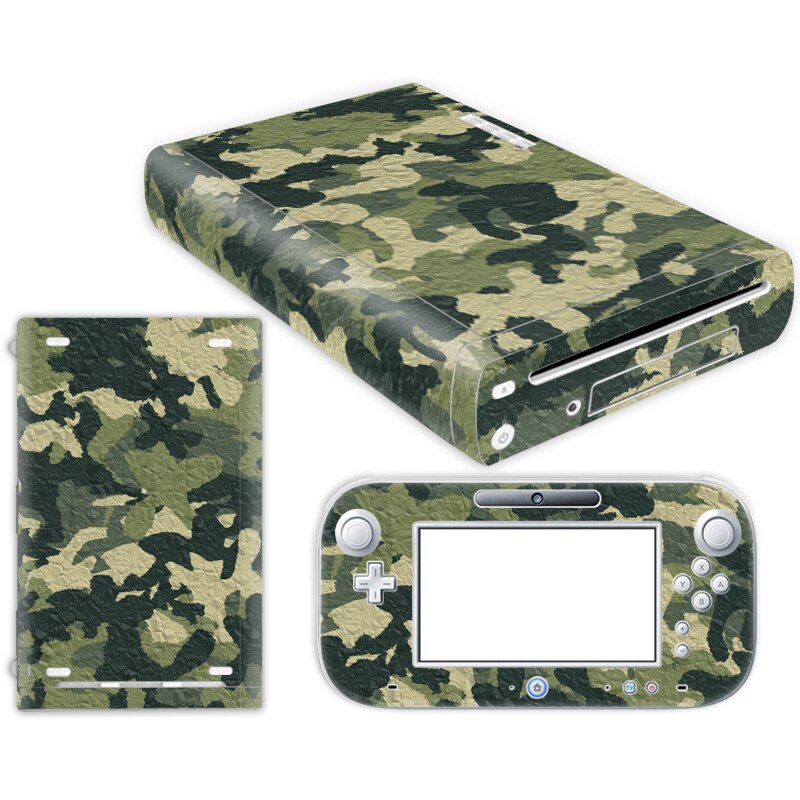 Pure and wood For W ii U Console Cover with Remotes Controller Skins For Nintend w ii u sticker for w ii u skin: TN-WiiU-0339