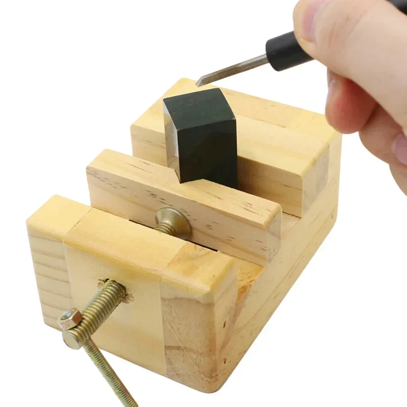 Professionele Tungsten Steel Stone Carving Kit Handgereedschap Set Beitel Houtbewerking Graveren Snijblad set voor Stone Seal