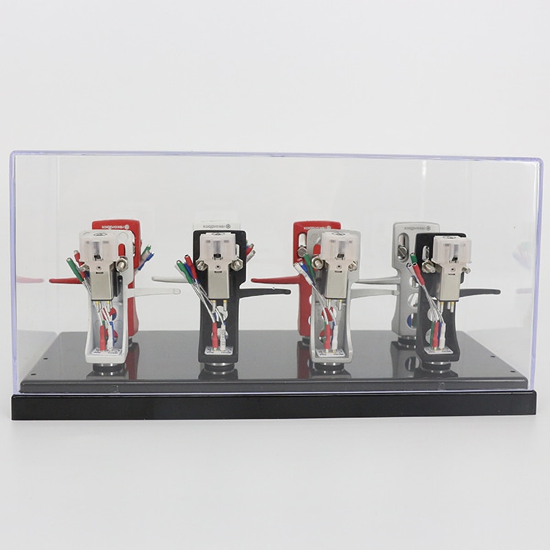 8/10 gaten Hoofd-shell Cartridge Keeper Shell Case Acryl Box Draaitafel Platenspeler Stylus Houder (Headshell niet inbegrepen