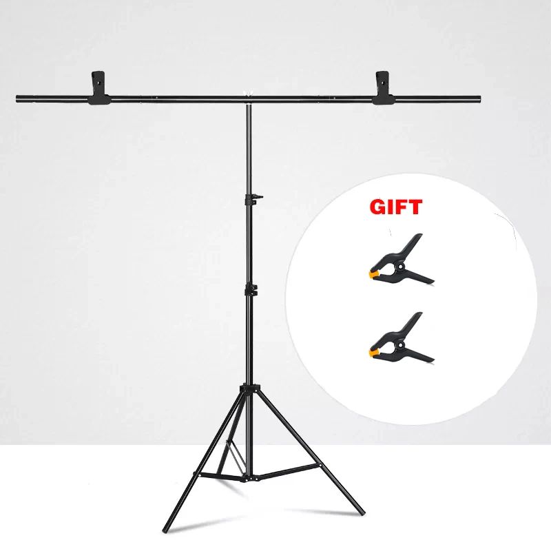 SH Photography1.5*2/2*2M T-Shape Fondale Sfondo Supporto Telaio Sistema di Supporto Kit Per Studio Fotografico Video Chroma Chiave Con Festa