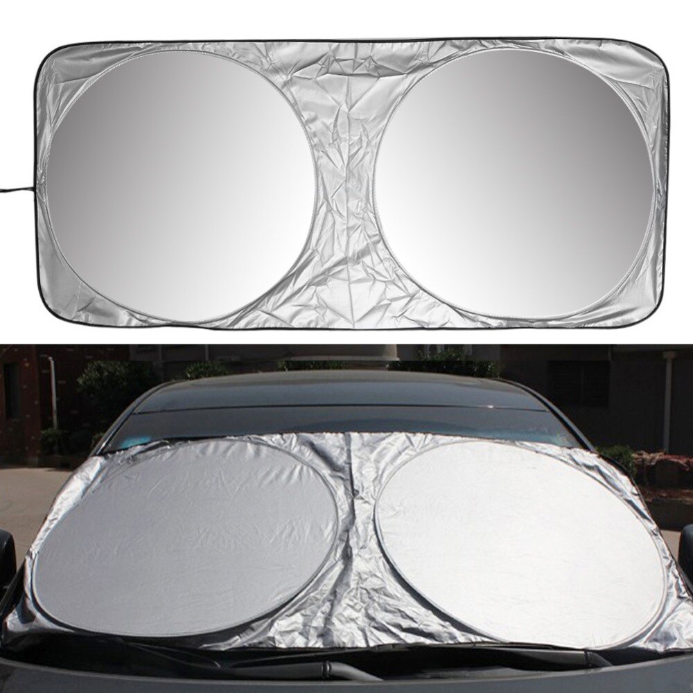 A150 x 70cm bil solskærm solskærm bagrude film forrude visir dæksel uv beskytte reflektor bil-styling