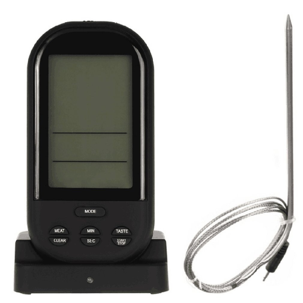 Termómetro Digital inalámbrico con pantalla LCD, herramienta de temperatura para barbacoa, cocina, carne