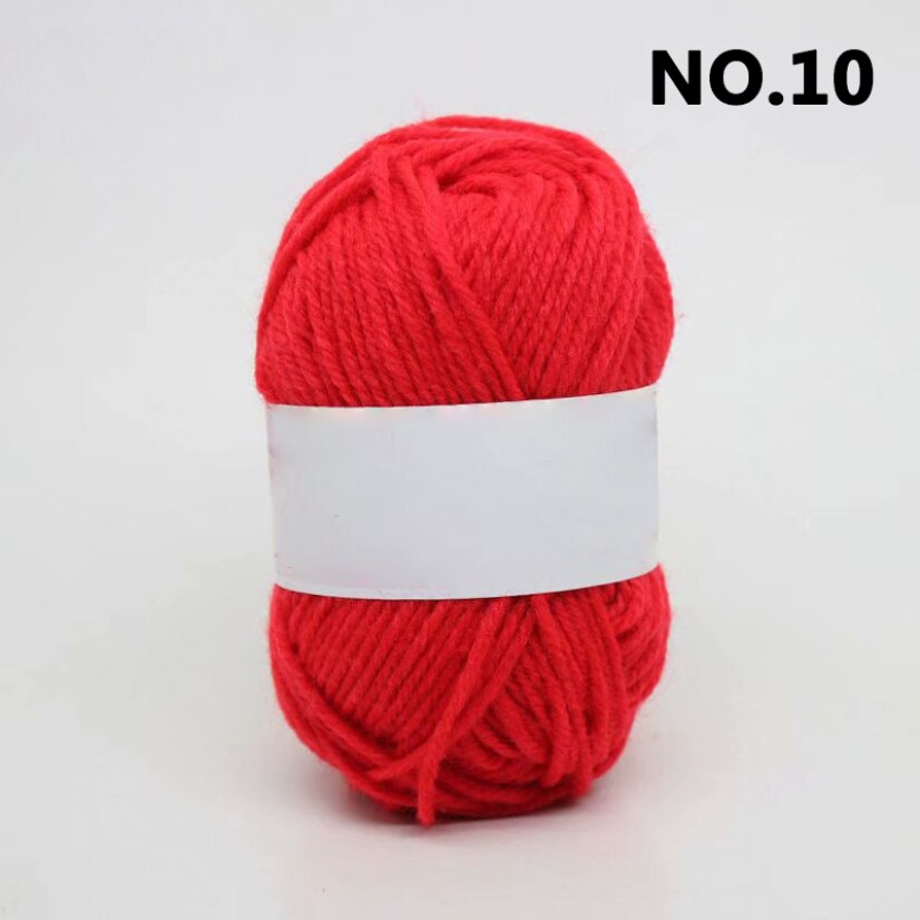 25g Soft Acrylic Yarn Knitting Crafts Soft Yarn Colorful Craft Baby Wool Knitted Diy Hand Made Doll Cloth Sweaters Yarn Balls: 10