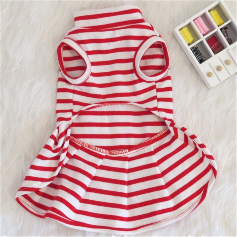 Small Dogs Dresses Stripe Wedding Princess Skirt Clothing For Pets Party Dress Tutu Cats Dogs Clothes Cute cappotto cane