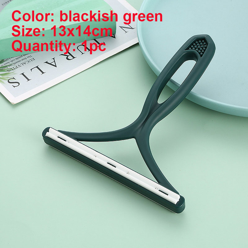 1Pc Pet Hair Remover Couch Tapijt Schraper Bont Removal Tool Herbruikbare Kat Ontharing Borstel Voor Meubels Hond Haar lint Cleaner: WHITE