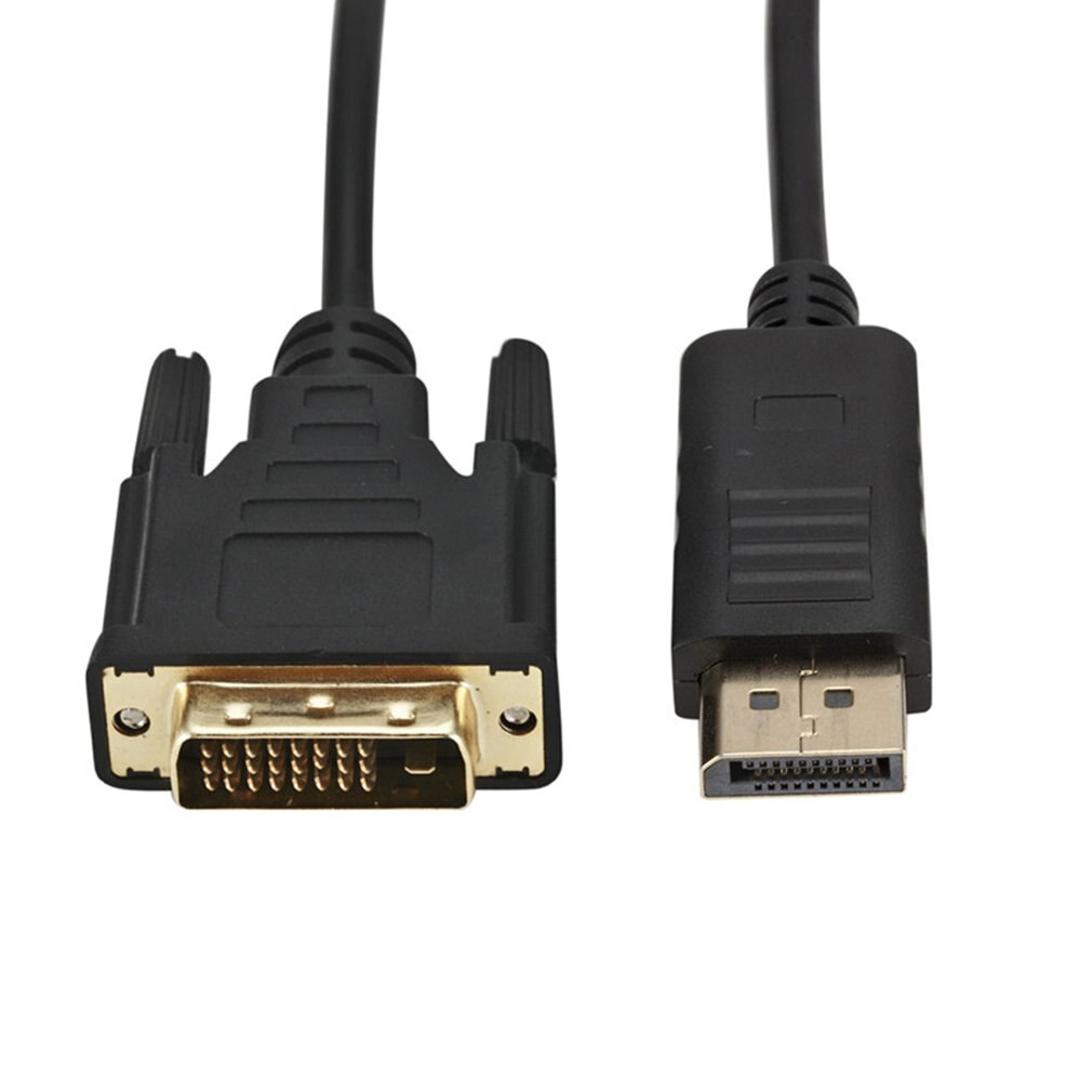 Dp para dvi adaptador cabo displayport para dvi 24 + 1 1.8 metros 1080p múltiplas telas exibição função onleny
