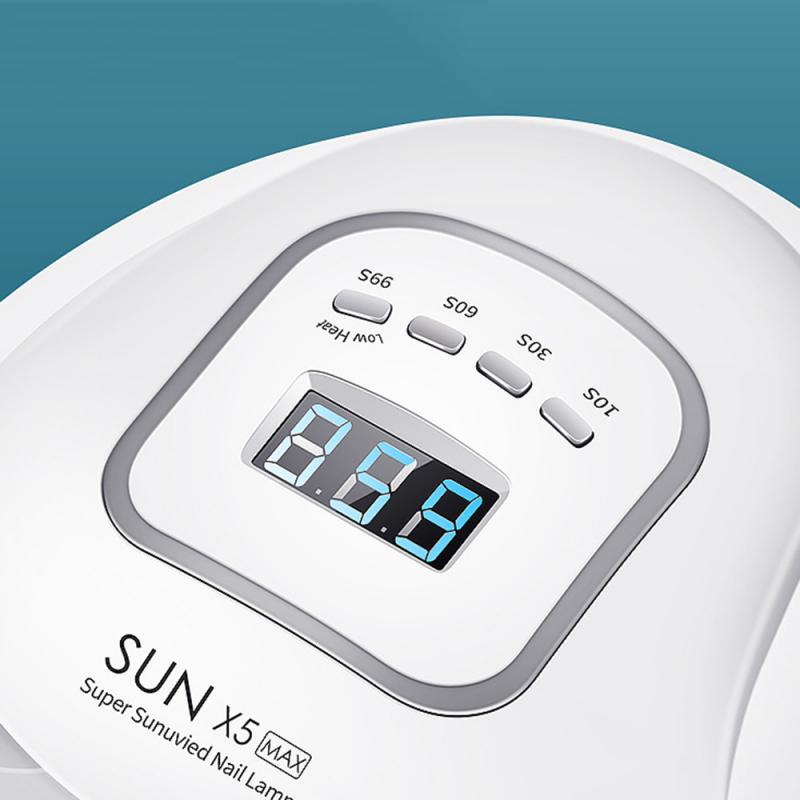 Sol X5 MAX lámpara de uñas 120W LED UV para uñas lámpara secador de uñas de Gel cura uñas de manicura de uñas de herramientas de arte