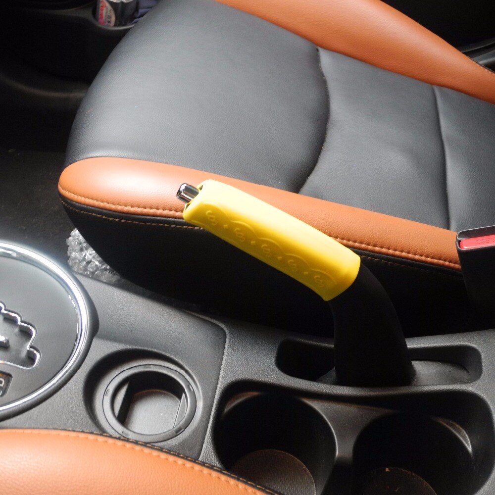 Bilhåndbremsegreb dækker silikone bilhåndbremsebetræk ærme silikone gelafskærmning skridsikker parkeringshåndbremsegreb ærme