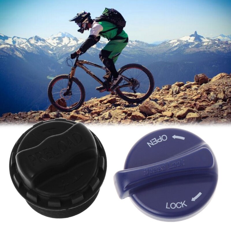 Bicycle Front Fork Lock Cap Knob Preload Adjustable MTB Bike Cycling PartsTools 62KF