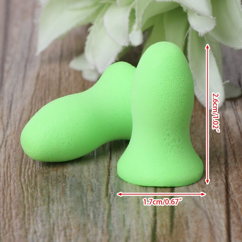 &quot;1 Paar Soft Foam Oordoppen Tapered Travel Sleep Noise Preventie Oordopjes