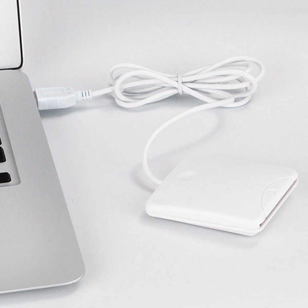 Usb -kontakt smart chip -kort ic -kortlæserforfatter med sim -slot til windows me/ til 2000/ xp/ eller til mac  os 8.6,9. x