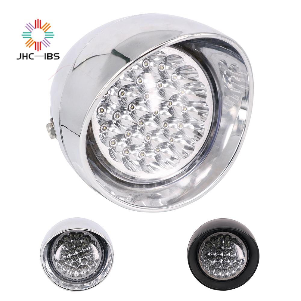 Motorcycle Universal 12V Retro Front Headlight Headlamp For Harley Touring Chopper Bobber Triumph Custom off-road Cafe Racer