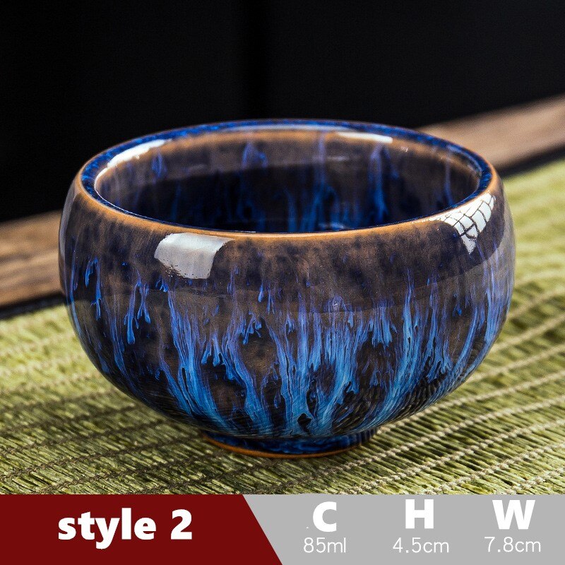85ml Tea Set Teaware Tea Set Cup Ceramic Chinese Style Tea Cup Set Gongfu Tea Set Colorful Glazed Tea Set: style 2