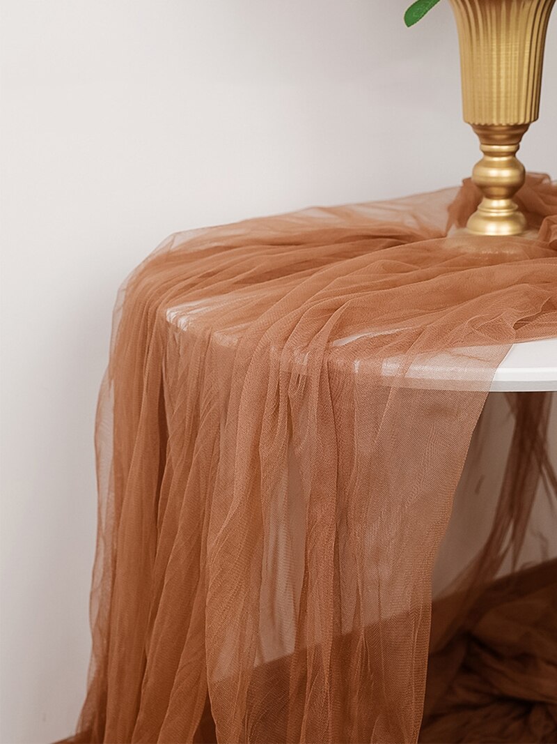 INS photo fond tissu froissé gaze tir photographie accessoires fond tissu: 1x1.5 m / Café
