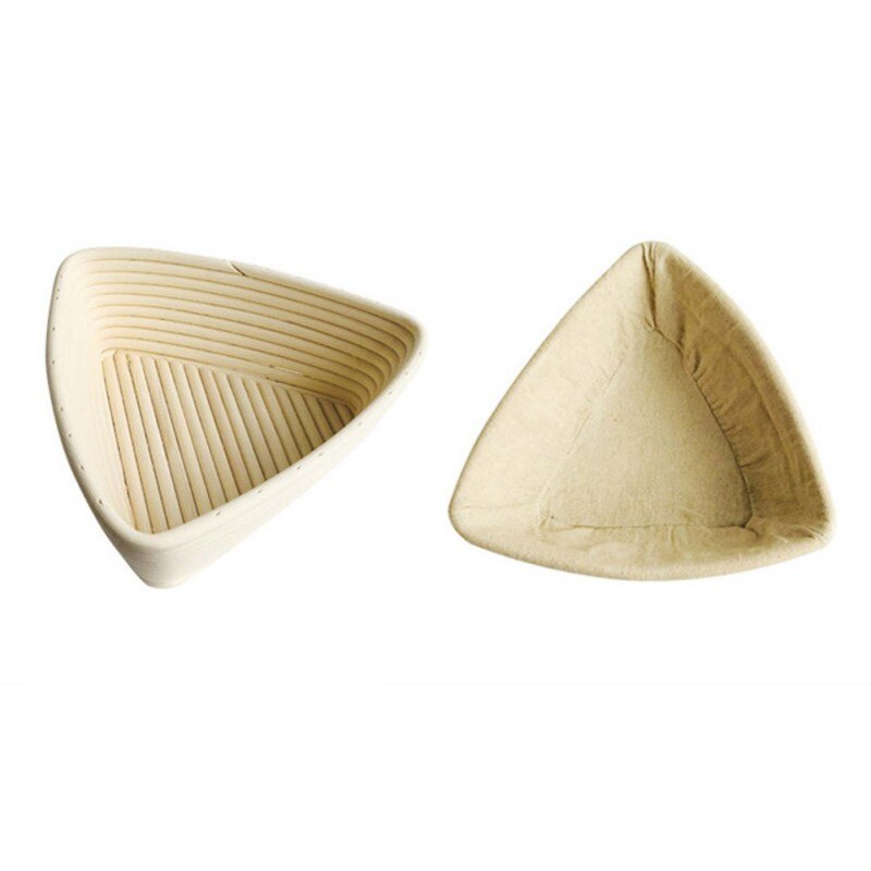 Rattan Bread Proofing Basket Triangular Natural Rattan Wicker Dough Fermentation Sourdough Banneton Bread Basket Kitchen Tool