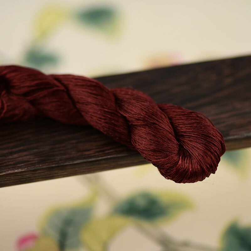 100% silk thread hand embroidery embroider cross stitch 1pcs 400m silk embroidery thread Dark orange series 13 pure colors: 11