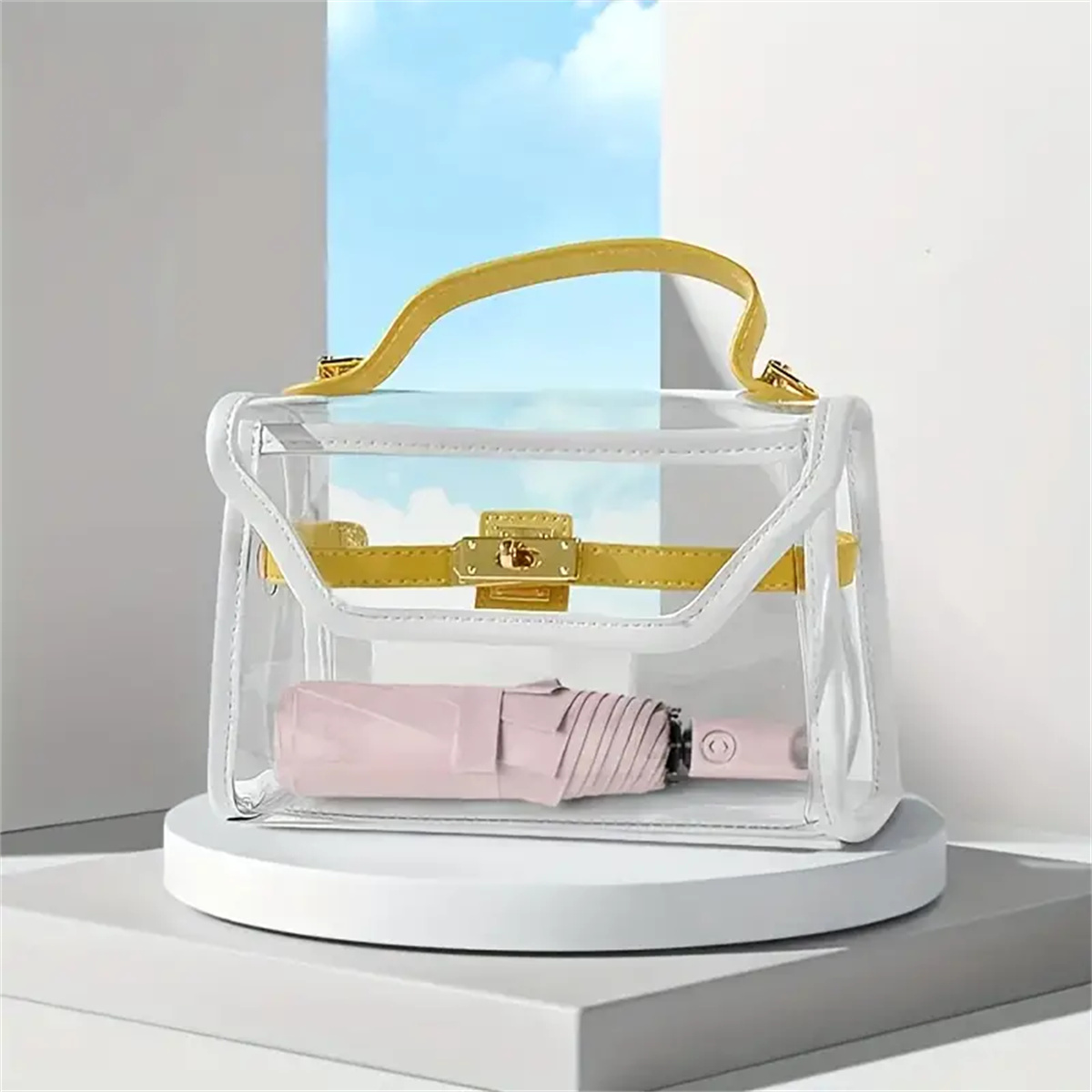 Large Travel Umbrella, Heavy Duty Windproof Waterproof Umbrella, Fully Automatic Open And Close Golf Umbrella, UPF50+ UV