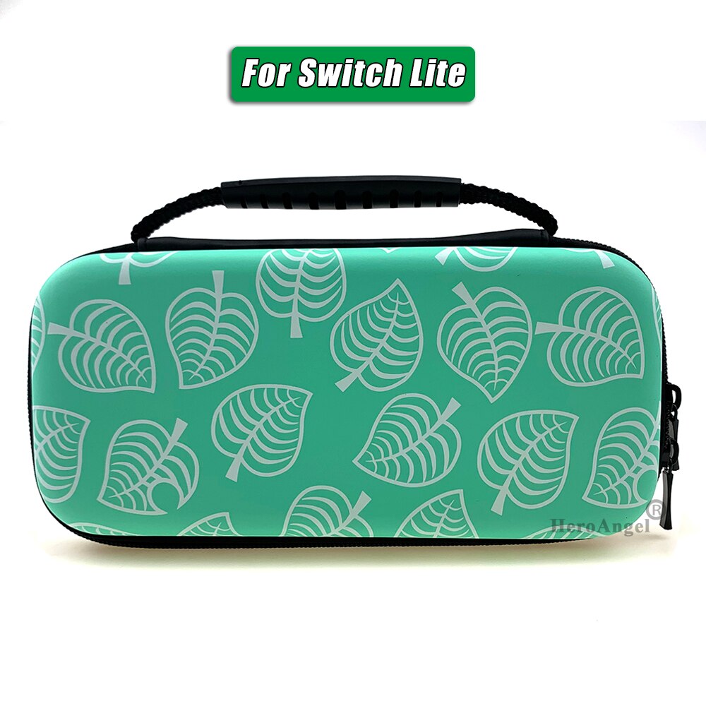 Bolsa verde 7 en 1 para Nintendo Switch Lite, Mini consola Estuche de transporte, bolsa protectora de viaje con estuche de tarjetas de juego