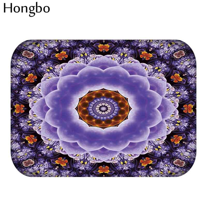 Hongbo bohême fleur bienvenue tapis de sol Mandala motif géométrique salle de bain cuisine tapis tapis fleuri paillasson