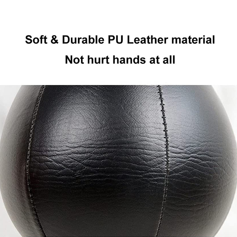 Boxing Speed Bag Swivel Set With Black Leather Punching Ball &amp; Pump-Speed Ball Boxing Punching Bag