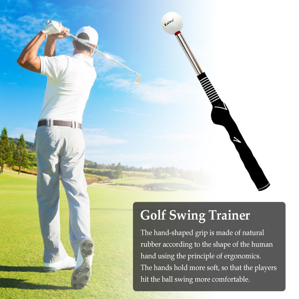 Golf Swing Trainer Durable Ergonomic Telescopic Rhythm Training Artifact Exerciser Practice Swing Stick