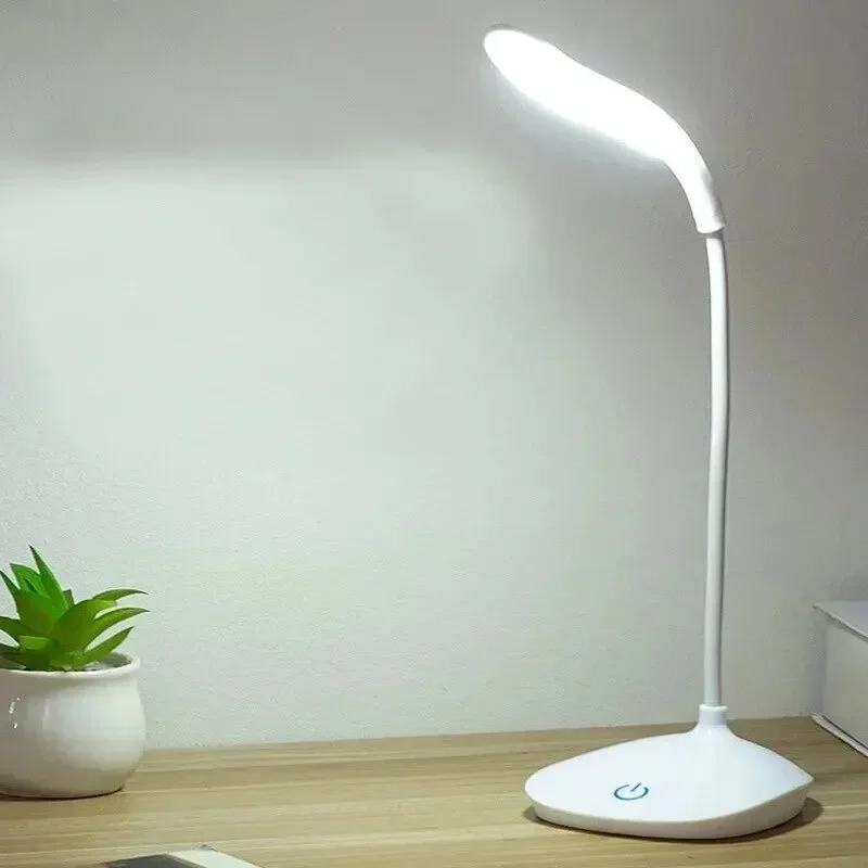 LED Desktop Desk Lamp USB Rechargeable Lighting Eye Protection Room Night Light Bedroom Bedside Student Reading Lamp: Default Title