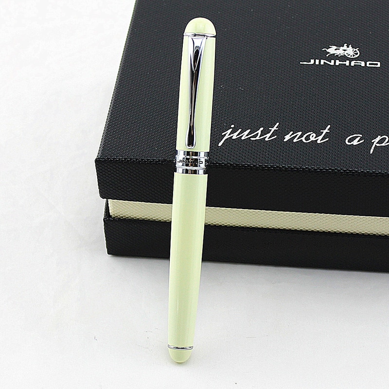 JINHAO 750 Stift Geschäft Schreiben Liefert Grau 0,7mm Feder Gel Stift Schach boad Rolle Ball Kuli luxus Schreiben tinte schwarz Nachfüllung