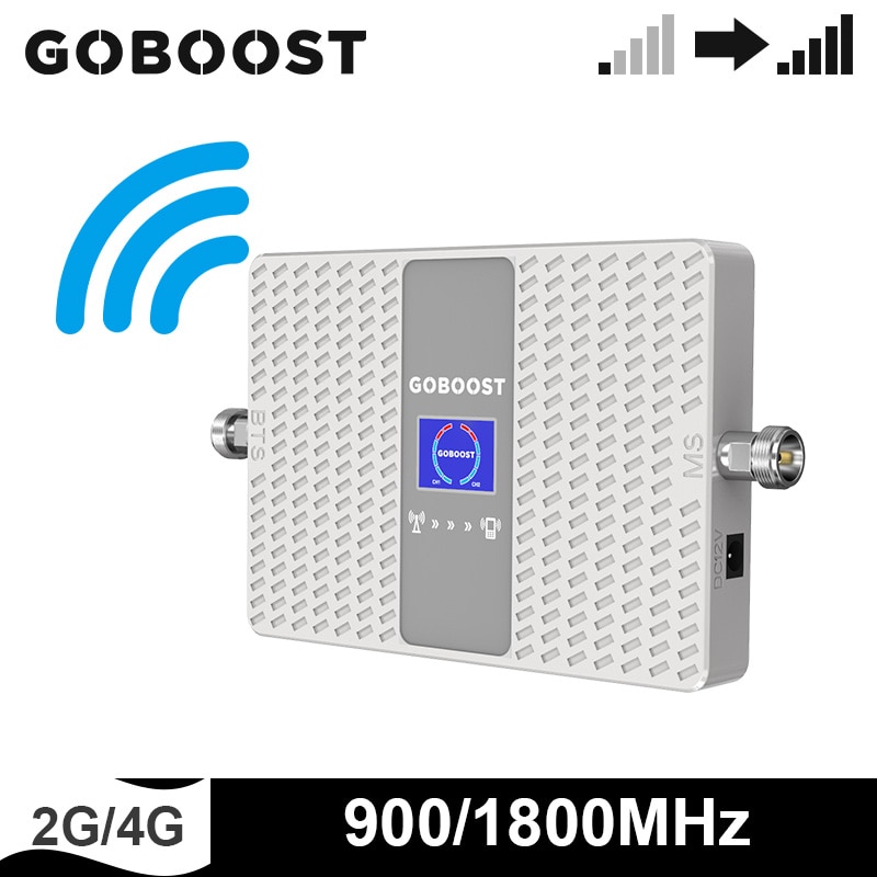 GOBOOST Dual band 2g 4g Handy Signal Booster GSM 900 1800 MHz Cellular Repeater Netzwerk Verstärker Band 3