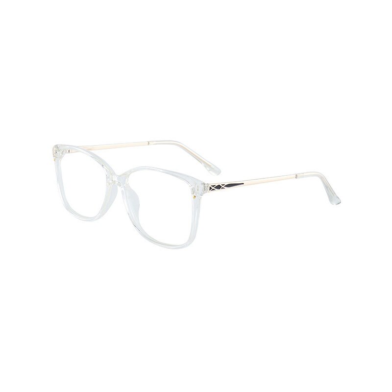 Gafas de montura completa TR90 para mujer, anteojos de cara delgada con forma cuadrada Retro, con luz azul, para Miopía