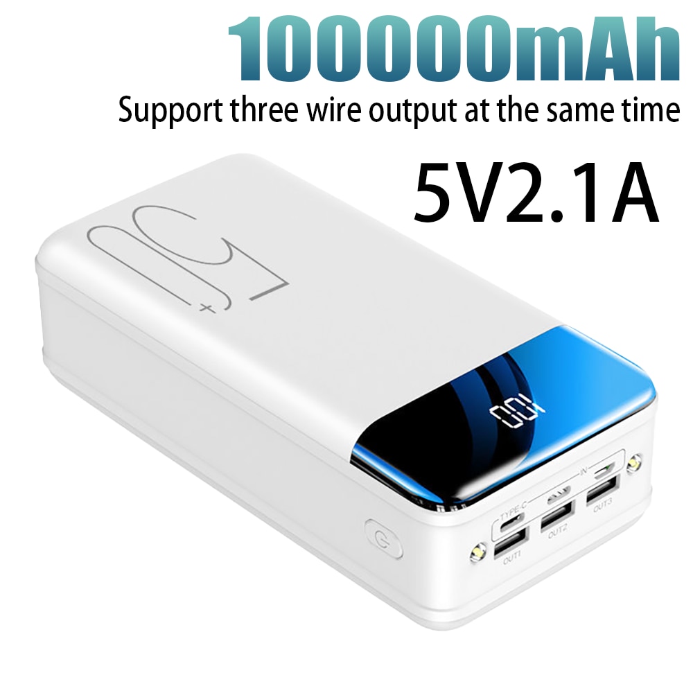 genuine fast charging 100000mAh / 98000mAh high-capacity power supply general 5V2.1A fast charging