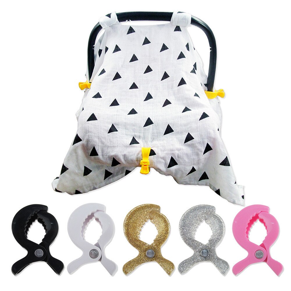 Peuter Baby Kinderwagen Accessoires Effen Wandelwagen Cover Nuttig Handige Clip Deken Speelgoed Kinderwagen Pinnen Haak 12 Kleuren