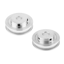 2PCS GT2 60 Teeth Timing Belt Pulley 2pcs 3D Printer Aluminum GT2 Synchronous Wheel 8mm+10mm