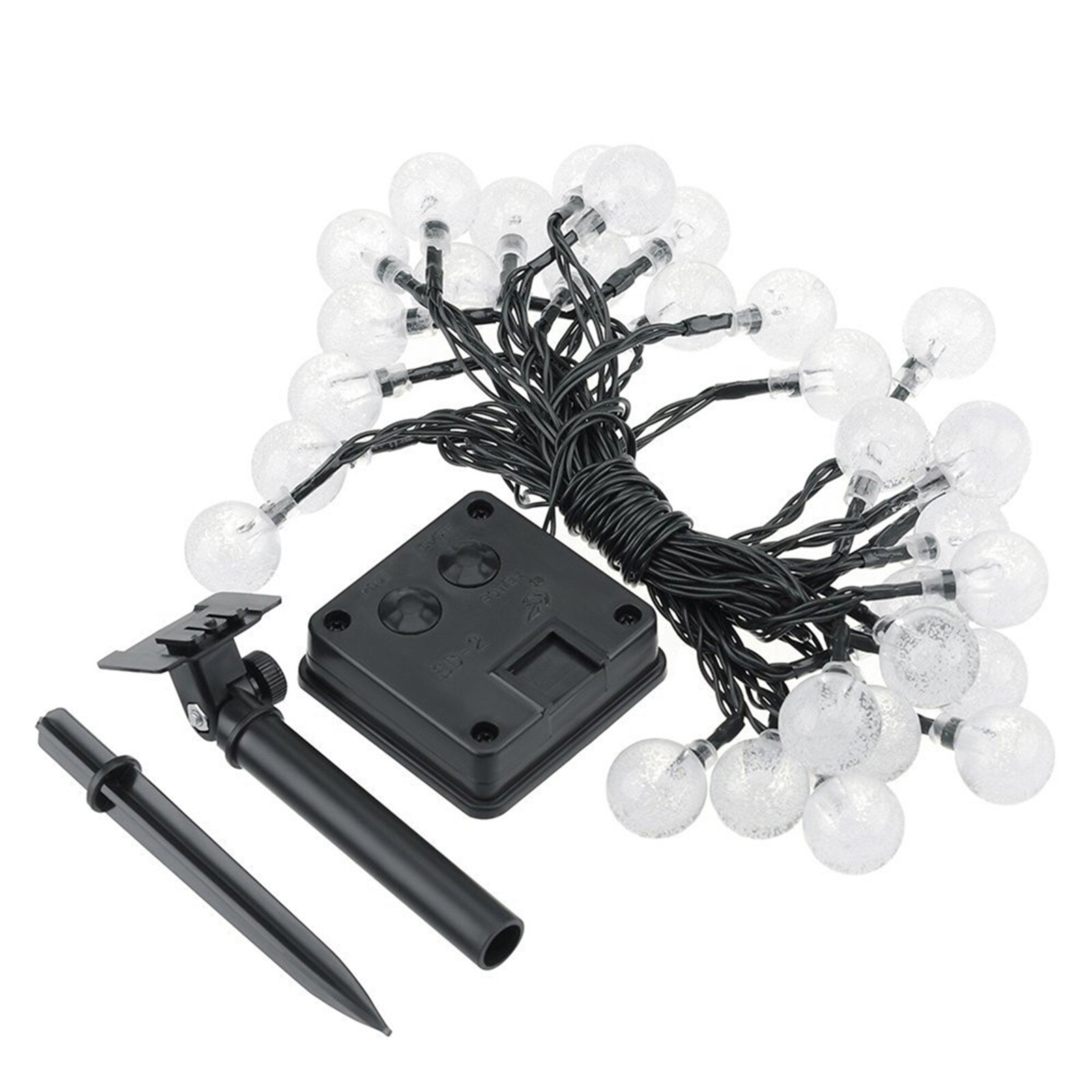 Led Fairy Solar Snaar Licht Kristallen Lampen Bubble Bal Lamp Guirlande Decoratie Waterdichte Outdoor Tuin Christmas0