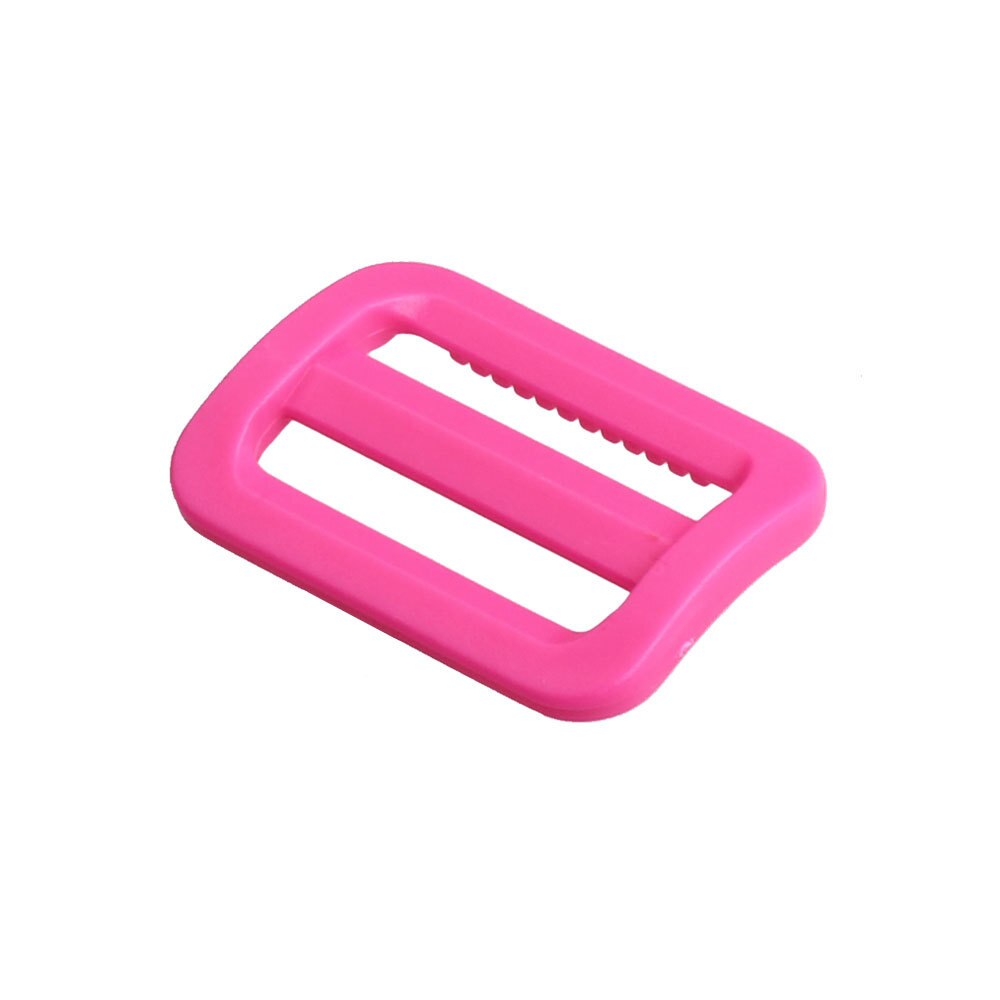 Meetee-50pcs-boucles de bague réglables pour le sac à dos, en plastique incurvé Tri-glisse, sangles pour l'extérieur, collier de chien, sangle de 25mm: peach