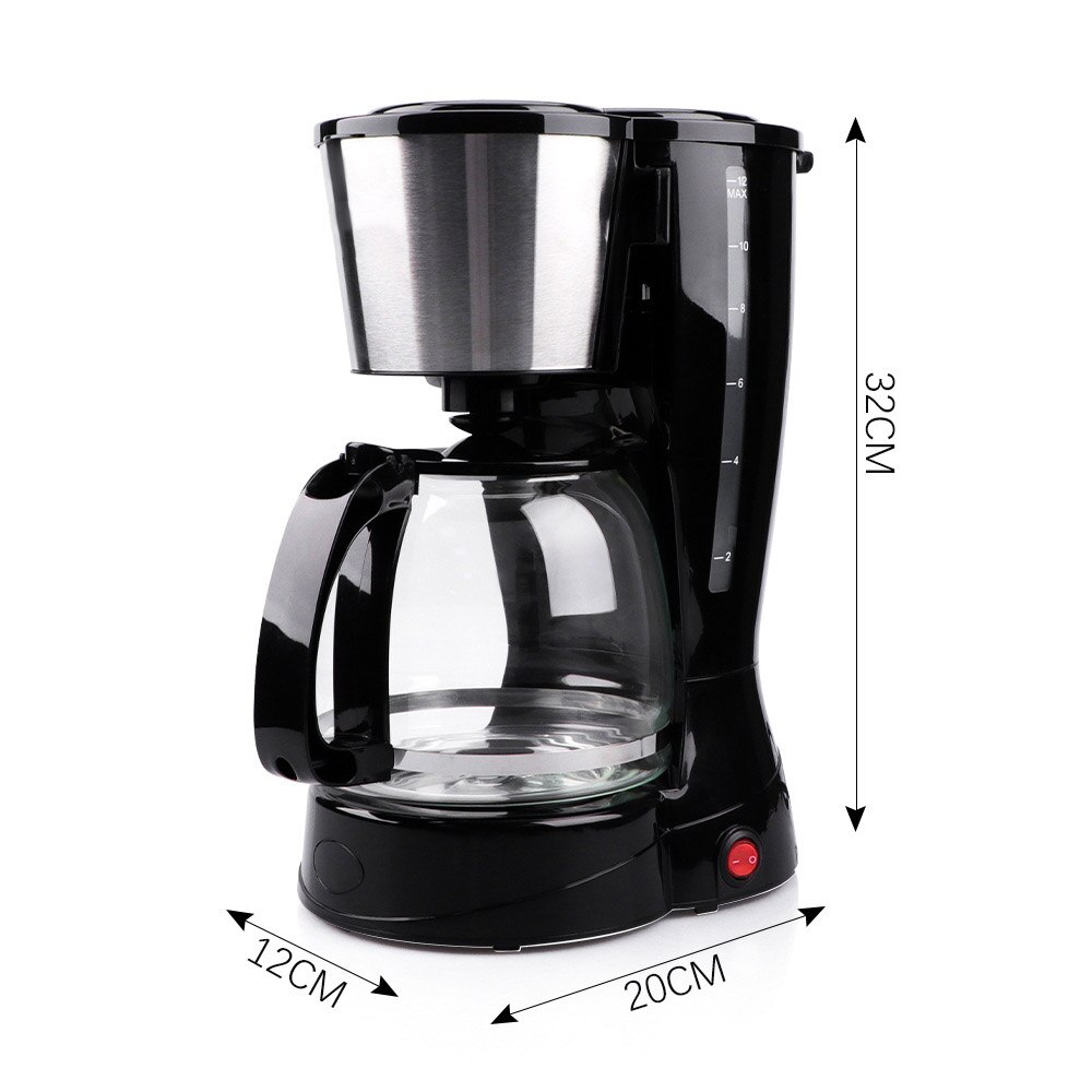 American Drip Coffee Machine Electric Dripping Coffee Maker Automatic Brew Tea Milk Machine Kitchen Appliances
